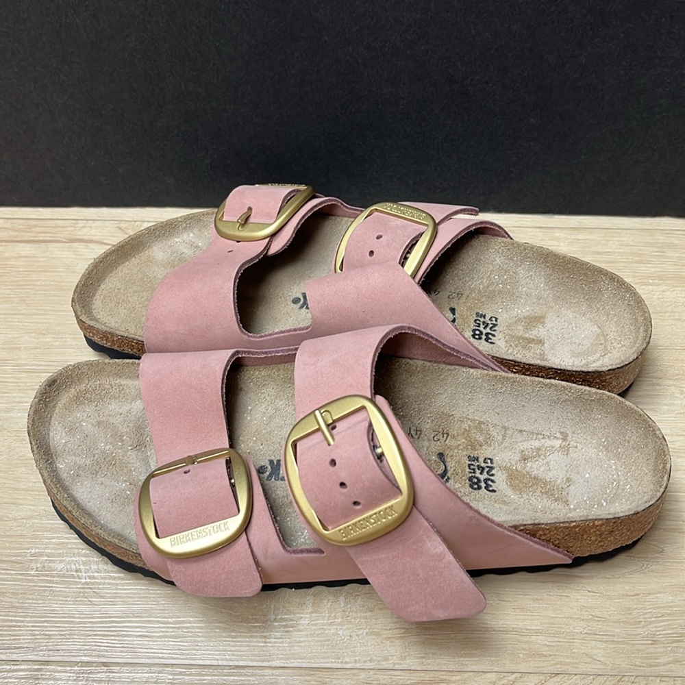 Birkenstock Arizona Big Buckle Nubuck Leather old rose, size 38 - 7 US - Picture 5 of 8